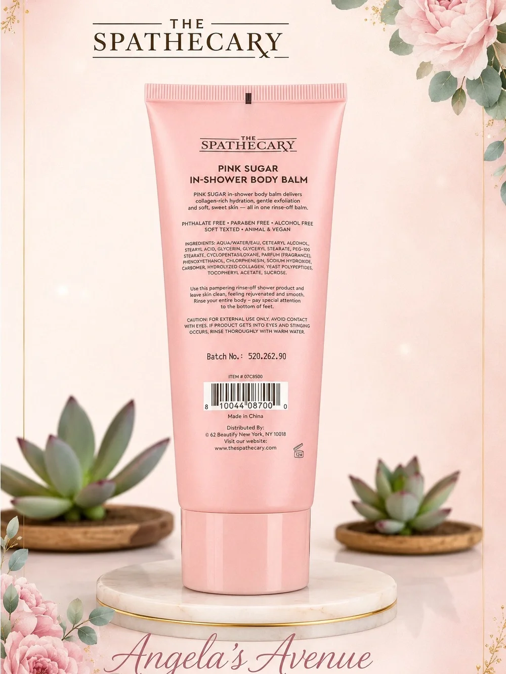 Spathecary Collagen Pink Sugar In-Shower Body Balm